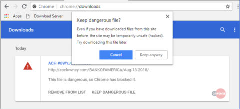 how to allow chrome to download dangerous files
