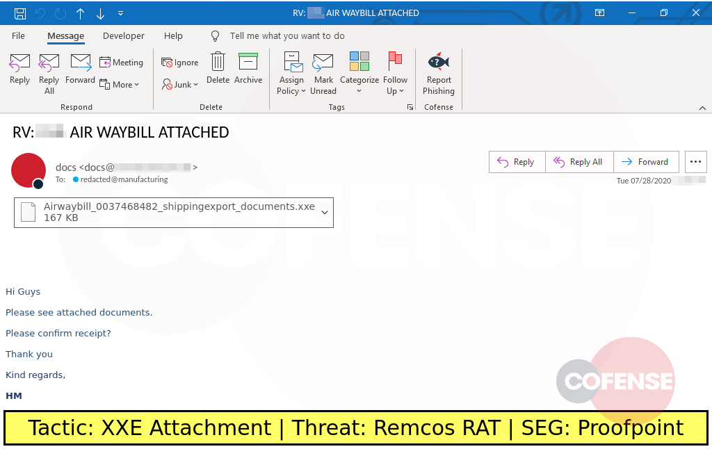phishing example delivers remcos rat using an xxe archive