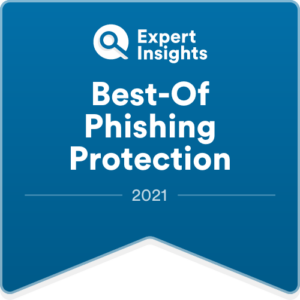 Cofense phishing protection software with blue shield icon