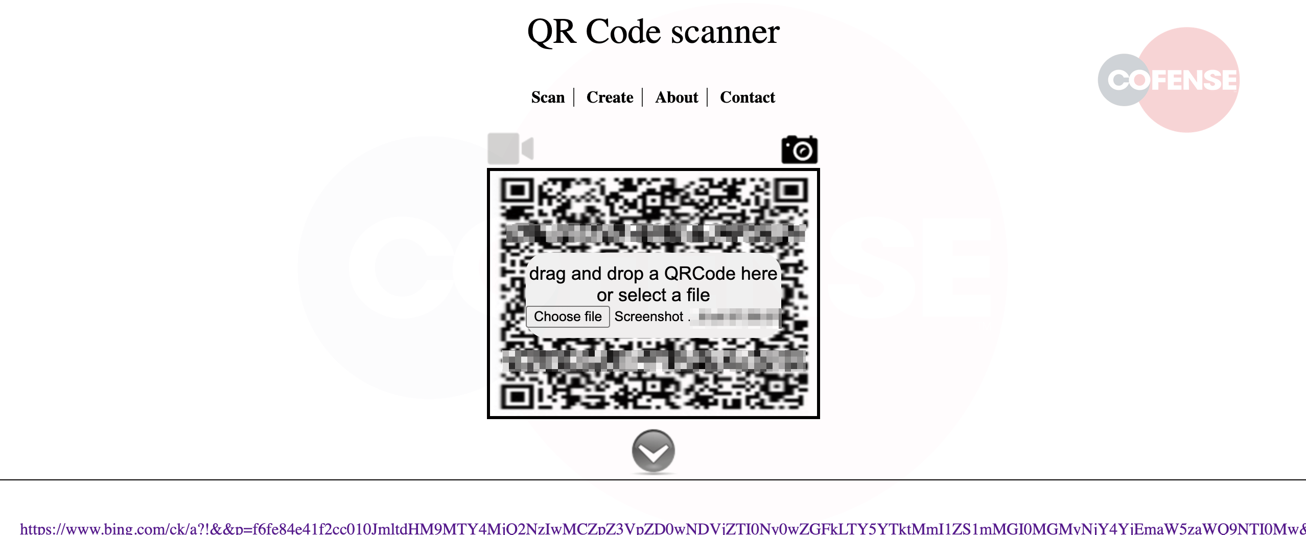 Figure 4 – Browser QR Code Scanner 