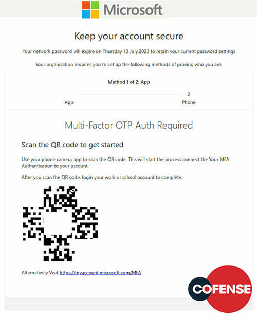 Real life phishing qr code