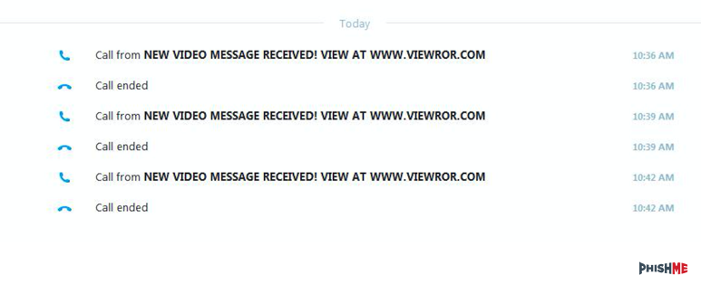 Skype botnet requesting user view video